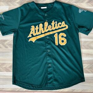 Athletics Green Baseball Jersey